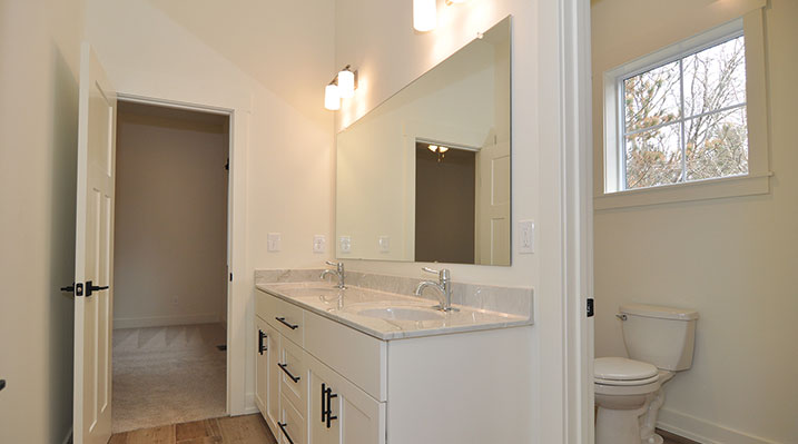ICH Builders Dublin Ohio residence custom build bathroom 2 sink vanity