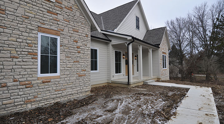 Iulianelli Custom Homes Dublin Ohio residence custom build front of house
