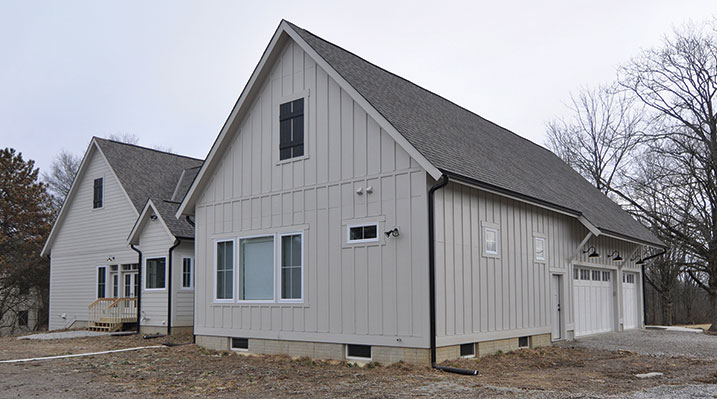 ICH Builders Dublin Ohio residence custom build back of house