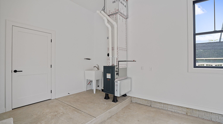 ICH Builders Canal Winchester Ohio residence custom build another view of the garage interior