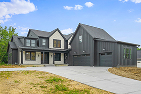 Canal Winchester custom home by Iulianelli Custom Homes — exterior front view