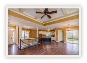 thumbnail image of Iulianelli Custom Homes Linworth custom home showing ground level main room interior