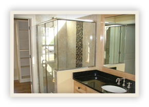 thumbnail image of Iulianelli Custom Homes Belmont Model bathroom with class enclosed shower