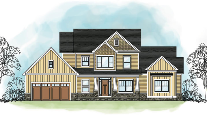 Iulianelli Custom Homes rendering of Berlin Model