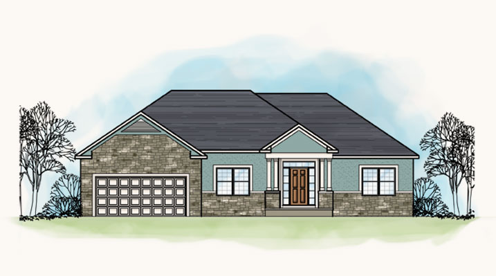 Iulianelli Custom Homes rendering of Camden Model