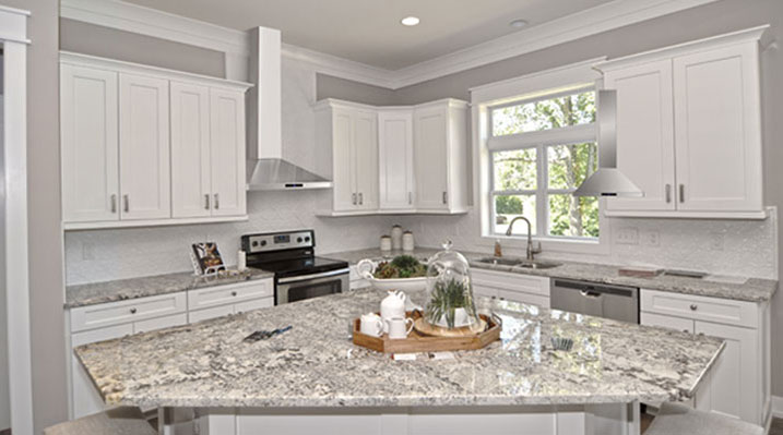 Iulianelli Custom Homes Hartford Model focusing in on kitchen counter tops