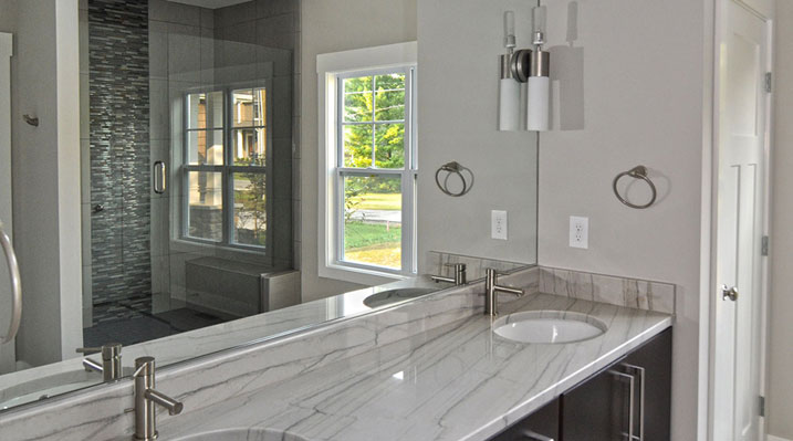 Iulianelli Custom Homes London Model A bathroom room with double sinks