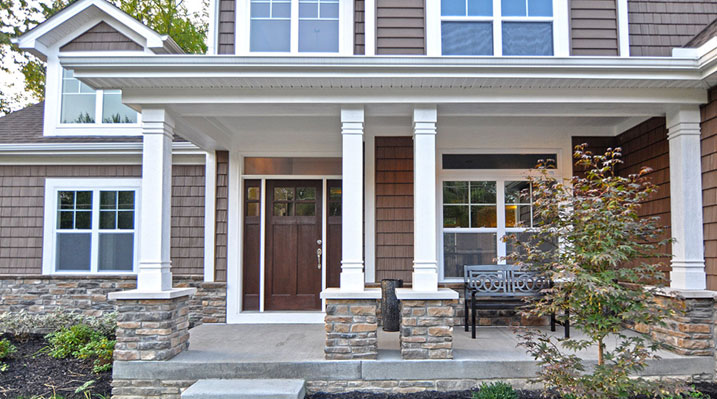 Iulianelli Custom Homes London Model A showing front porch