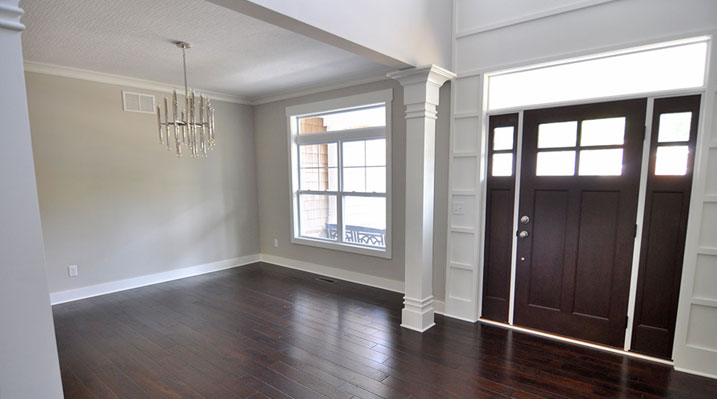 Iulianelli Custom Homes London Model A showing front door from inside home