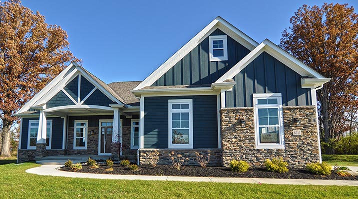 Iulianelli Custom Homes Madison Model showing front of house