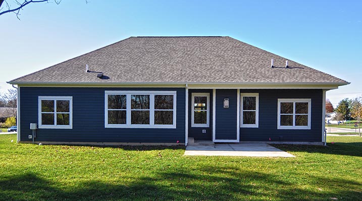 Iulianelli Custom Homes Madison Model showing back of the house