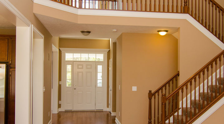 Iulianelli Custom Homes Oakland Model looking towards the front doors