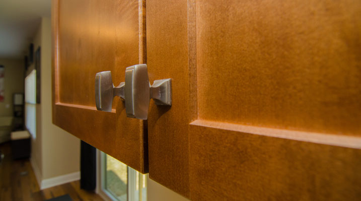 Iulianelli Custom Homes Belmont Model close up of cabinet fixtures