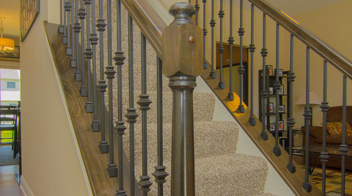 Iulianelli Custom Homes Belmont Model close up of stairs