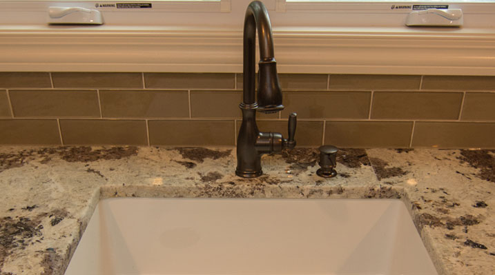 Iulianelli Custom Homes Wilmington Model close up of ktchen sink