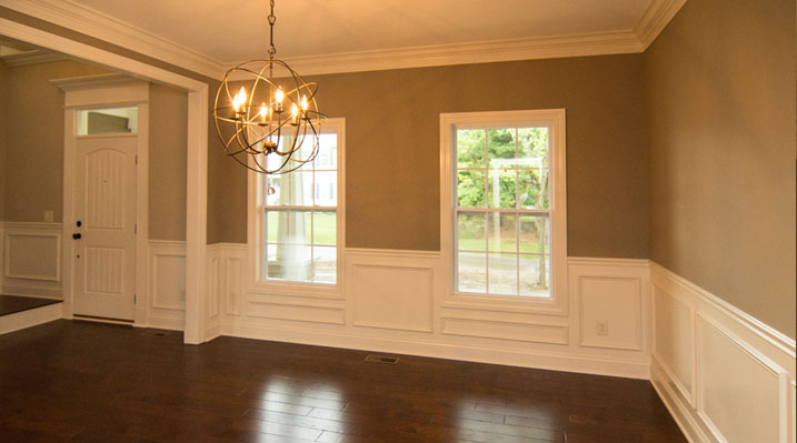 Iulianelli Custom Homes Wilmington Model front room windows