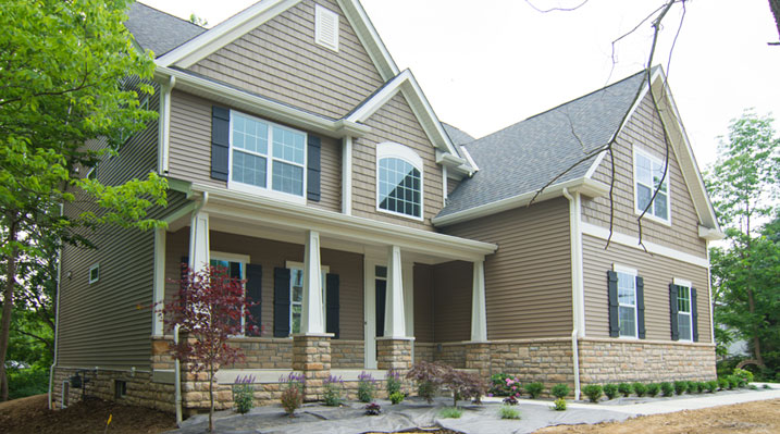 Iulianelli Custom Homes exterior view of Wilmington Model