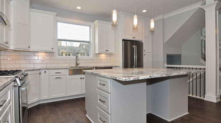 Iulianelli Custom Homes Kingsdale Model another view of the freestanding island