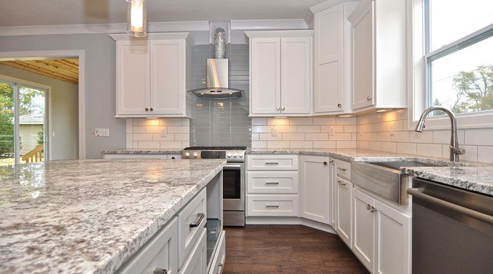 Iulianelli Custom Homes Kingsdale Model showing spacious kitchen area and counter tops