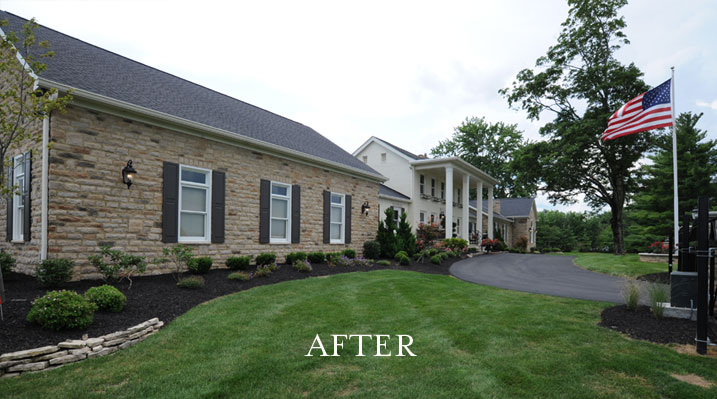 Iulianelli Custom Homes Pickerington Remodel side view of house after remodeling