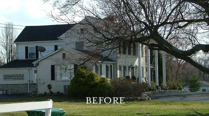 Iulianelli Custom Homes Pickerington Remodel side view of the house before remodeling